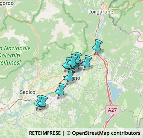 Mappa Via Andrea di Foro, 32100 Belluno BL, Italia (4.27)