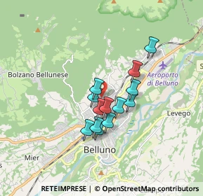 Mappa Via Andrea di Foro, 32100 Belluno BL, Italia (1.19923)