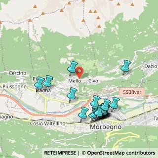 Mappa Via degli Alpini, 23010 Mello SO, Italia (2.229)
