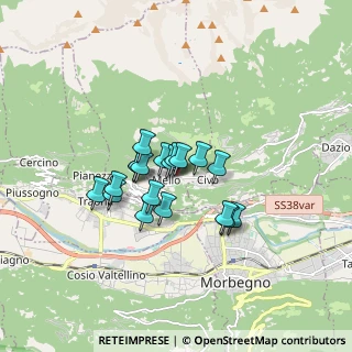 Mappa Via degli Alpini, 23010 Mello SO, Italia (1.13737)