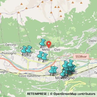 Mappa Via degli Alpini, 23010 Mello SO, Italia (2.41)
