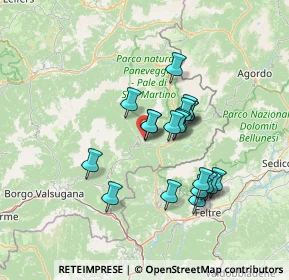 Mappa Piazza Vittorio Emanuele III, 38050 Canal San Bovo TN, Italia (11.3305)
