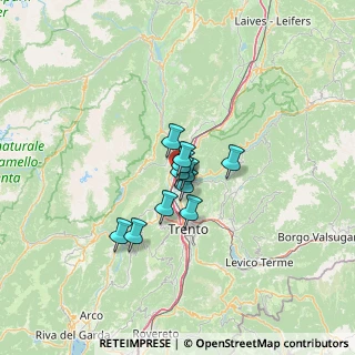 Mappa Località Pinzarelle, 38015 Lavis TN, Italia (7.28636)