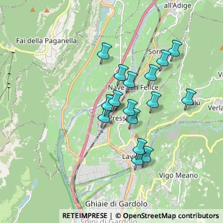 Mappa Località Pinzarelle, 38015 Lavis TN, Italia (1.5375)