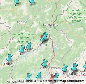 Mappa Via Goffredo Mameli, 32100 Belluno BL, Italia (23.869)