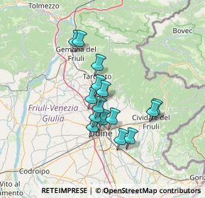 Mappa Via San Giovanni, 33010 Reana del Rojale UD, Italia (10.736)