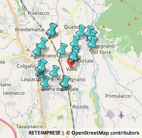 Mappa Via San Giovanni, 33010 Reana del Rojale UD, Italia (1.3985)