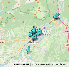 Mappa Via Andrea di Foro, 32100 Belluno BL, Italia (2.11769)