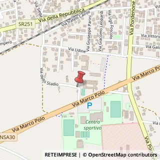 Mappa Via dello Stadio, 1, 33085 Maniago, Pordenone (Friuli-Venezia Giulia)
