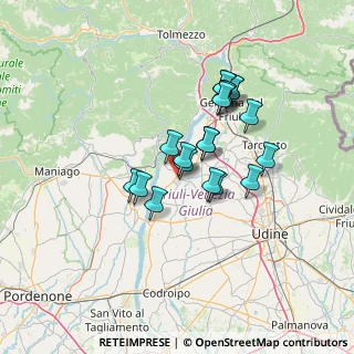 Mappa Via Giuseppe Verdi, 33038 San Daniele del Friuli UD, Italia (10.6225)