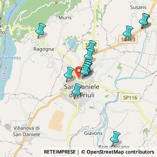 Mappa Via Giacomo Puccini, 33038 San Daniele del Friuli UD, Italia (1.86538)