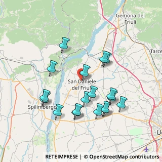 Mappa Via Giuseppe Verdi, 33038 San Daniele del Friuli UD, Italia (7.37556)