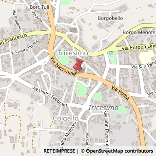 Mappa Via Nazionale, 40, 33019 Tricesimo, Udine (Friuli-Venezia Giulia)
