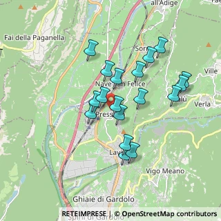 Mappa Via A. Pilati, 38015 Lavis TN, Italia (1.56)