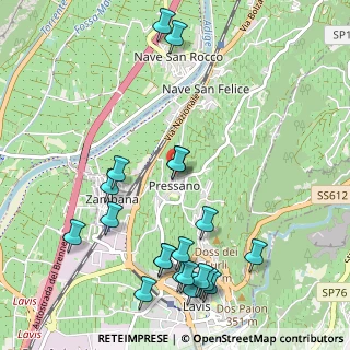 Mappa Via A. Pilati, 38015 Lavis TN, Italia (1.2255)