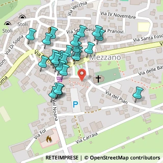 Mappa Piazza Monsignor Rodolfo Orler, 38050 Mezzano TN, Italia (0.11538)