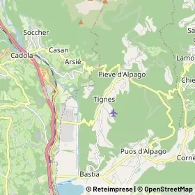 Mappa Pieve d'Alpago