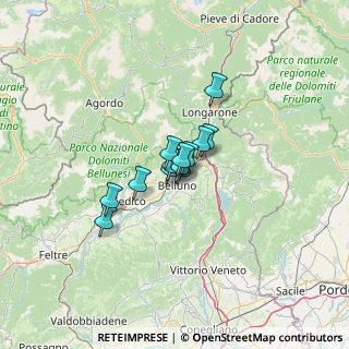 Mappa Via della Rivetta, 32100 Belluno BL, Italia (6.40846)