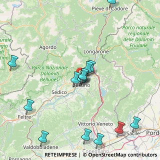 Mappa Via della Rivetta, 32100 Belluno BL, Italia (17.36533)