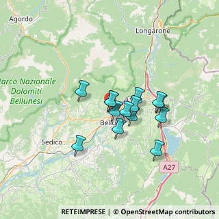 Mappa Via della Rivetta, 32100 Belluno BL, Italia (4.95143)
