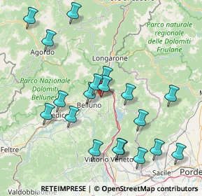 Mappa Via Sagrona, 32100 Belluno BL, Italia (16.57316)