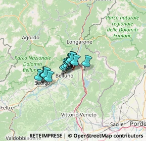 Mappa Via Sagrona, 32100 Belluno BL, Italia (6.71867)