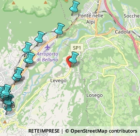 Mappa Via Sagrona, 32100 Belluno BL, Italia (3.2815)