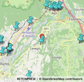 Mappa Via Sagrona, 32100 Belluno BL, Italia (3.0665)