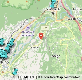 Mappa Via Sagrona, 32100 Belluno BL, Italia (3.791)