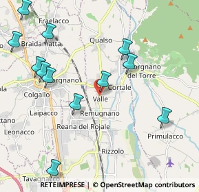 Mappa Via Jacopo Tomadini, 33010 Reana del Rojale UD, Italia (2.38917)