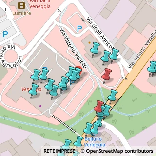 Mappa Centro Commerciale Veneggia, 32100 Belluno BL, Italia (0.07037)
