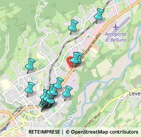 Mappa Centro Commerciale Veneggia, 32100 Belluno BL, Italia (1.082)