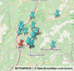 Mappa Str. del Redebus, 38043 Bedollo TN, Italia (11.9775)