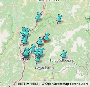 Mappa Strada del Redebus, 38043 Bedollo TN, Italia (13.29)