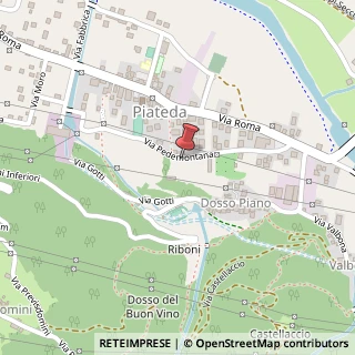Mappa Via Pedemontana, 6, 23020 Piateda, Sondrio (Lombardia)