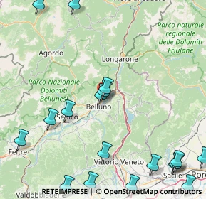 Mappa Via Vecellio, 32100 Belluno BL, Italia (24.8835)