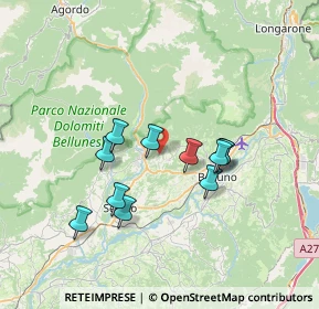 Mappa Via Sommaval, 32036 Sedico BL, Italia (5.98455)