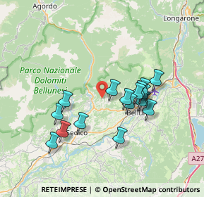 Mappa Via Sommaval, 32036 Sedico BL, Italia (6.31941)