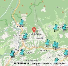 Mappa Via Sommaval, 32036 Sedico BL, Italia (3.0075)