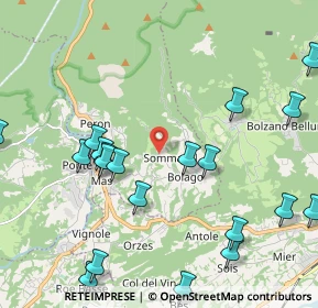 Mappa Via Sommaval, 32036 Sedico BL, Italia (2.5525)