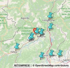 Mappa Via Sommaval, 32036 Sedico BL, Italia (14.12545)