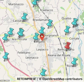 Mappa Via J. F. Kennedy, 33019 Tricesimo UD, Italia (2.8105)