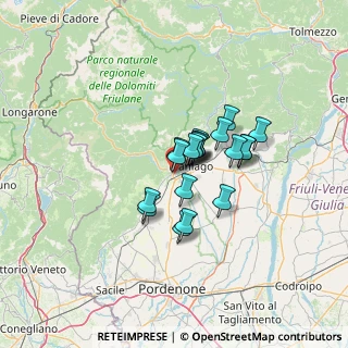 Mappa Via Giulio Ponte, 33086 Montereale Valcellina PN, Italia (8.2045)