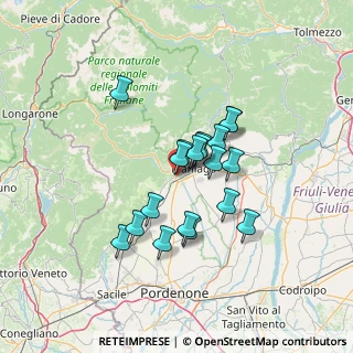 Mappa Via Giulio Ponte, 33086 Montereale Valcellina PN, Italia (10.33947)