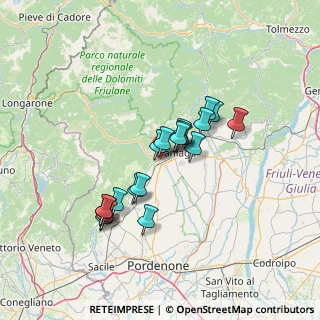Mappa Via Giulio Ponte, 33086 Montereale Valcellina PN, Italia (10.70263)
