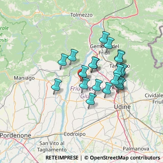 Mappa Via Fagagna, 33038 San Daniele del Friuli UD, Italia (11.65)