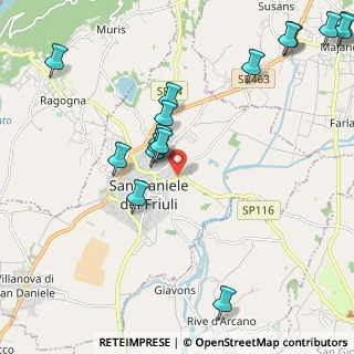 Mappa Via Fagagna, 33038 San Daniele del Friuli UD, Italia (2.53188)