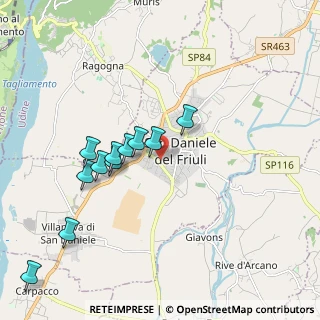 Mappa Via Vignal, 33038 San Daniele del Friuli UD, Italia (1.83364)