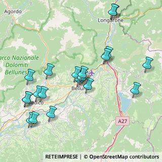 Mappa Via Mur di Cadola, 32014 Ponte nelle Alpi BL, Italia (8.8695)