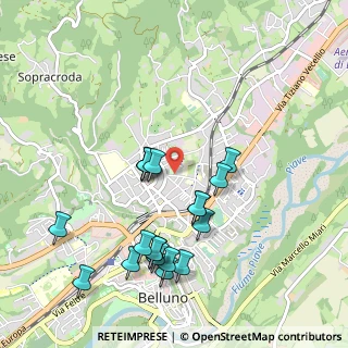 Mappa Via Mur di Cadola, 32014 Ponte nelle Alpi BL, Italia (0.99368)